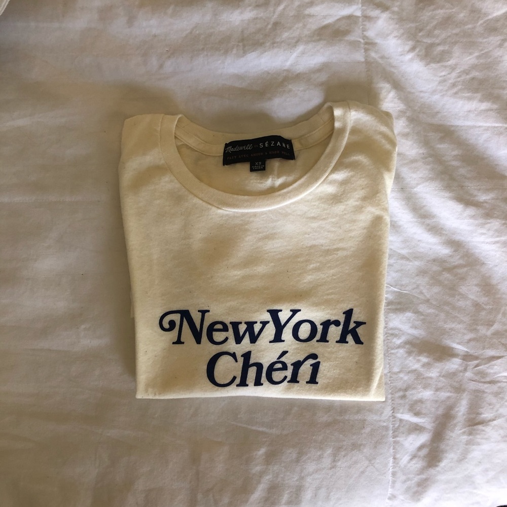 Sezane x Madewell New York Cheri cotton tee